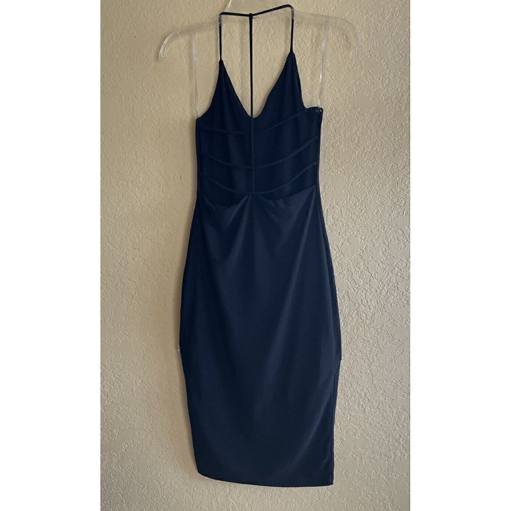 Nasty Gal Women's Black Come Of Cage Bodycon Midi Dress Size S - Picture 2 of 10